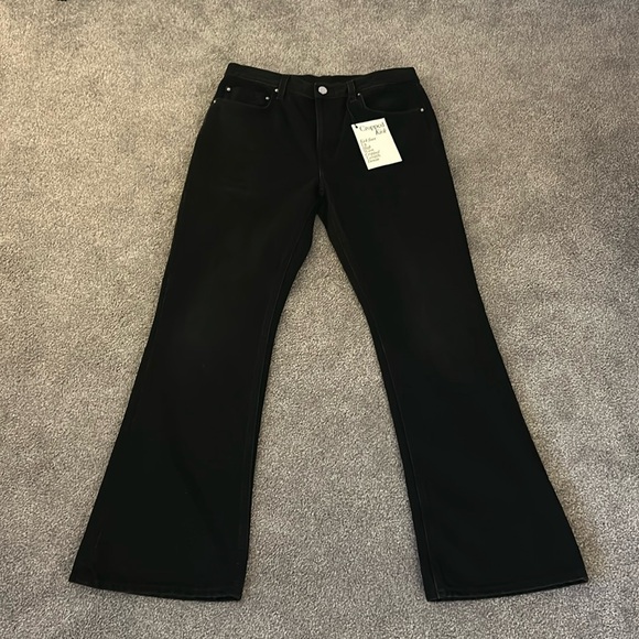 Toteme Pants - NEW Faded Black Toteme Cropped kick denim